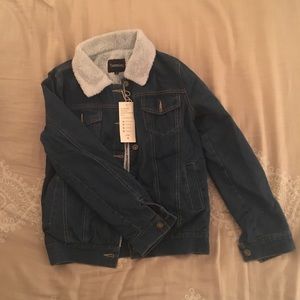 Fleece Lined Denim Jacket